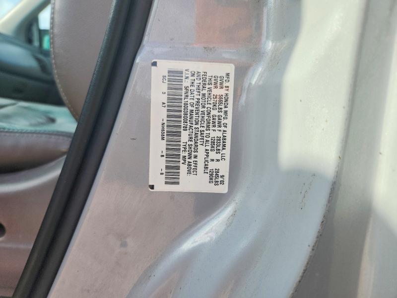 58370836 :رقم المزاد ، 5FNRL18003B008789 vin ، 2003 Honda Odyssey مزاد بيع
