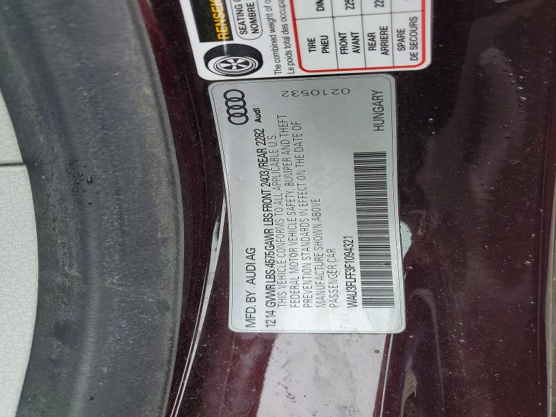 2015 Audi A3 მანქანა იყიდება აუქციონზე, vin: WAU3FLFF3F1094321, აუქციონის ნომერი: 58081956