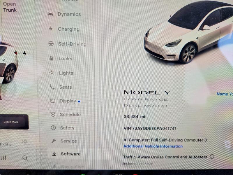 55881426 :رقم المزاد ، 7SAYGDEE6PA041741 vin ، 2023 Tesla Model Y مزاد بيع