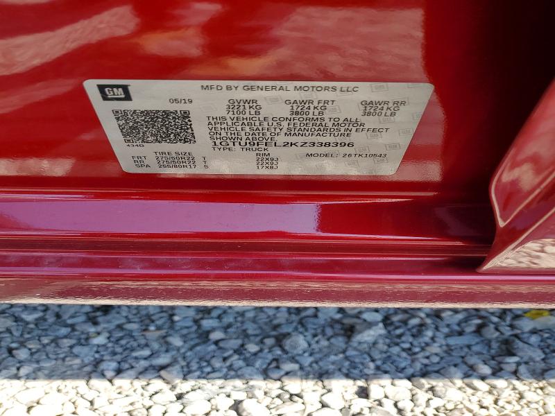 Aukcja sprzedaży 2019 Gmc Sierra, vin: 1GTU9FEL2KZ338396, numer aukcji: 56658176