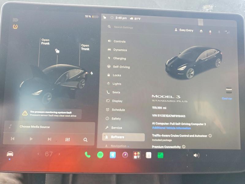 58354826 :رقم المزاد ، 5YJ3E1EA7MF919443 vin ، 2021 Tesla Model 3 مزاد بيع