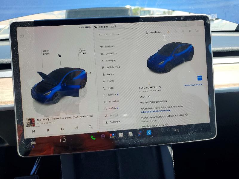 2025 Tesla Model Y მანქანა იყიდება აუქციონზე, vin: 7SAYGDED2SF221835, აუქციონის ნომერი: 58079666
