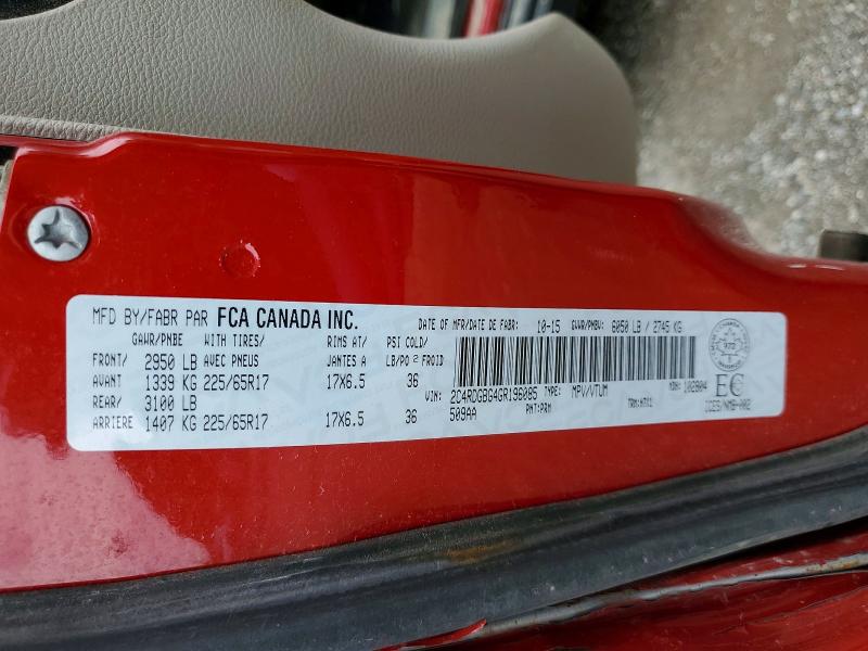 Aukcja sprzedaży 2016 Dodge Grand Caravan, vin: 2C4RDGBG4GR196085, numer aukcji: 58690666