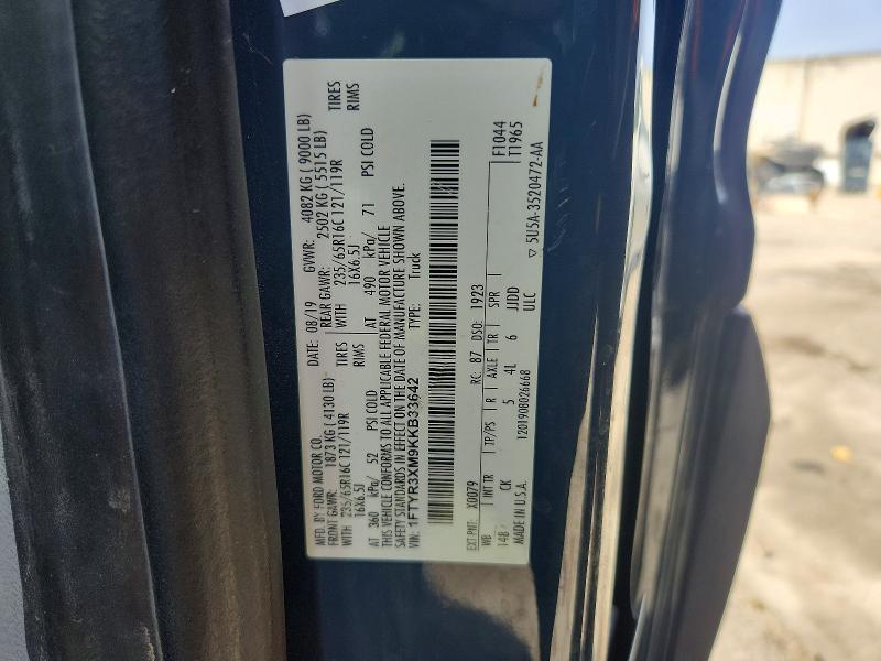 Продажа на аукционе авто 2019 Ford Transit, vin: 1FTYR3XM9KKB33642, номер лота: 56692686