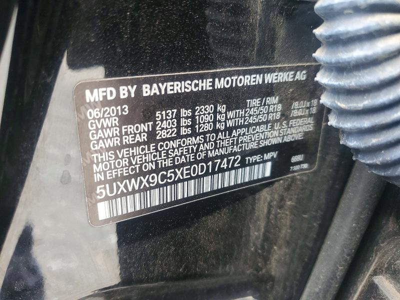 56078566 :رقم المزاد ، 5UXWX9C5XE0D17472 vin ، 2014 Bmw X3 مزاد بيع