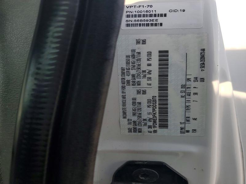 2023 Ford E350 მანქანა იყიდება აუქციონზე, vin: 1FDWE3FK7PDD32070, აუქციონის ნომერი: 55891086