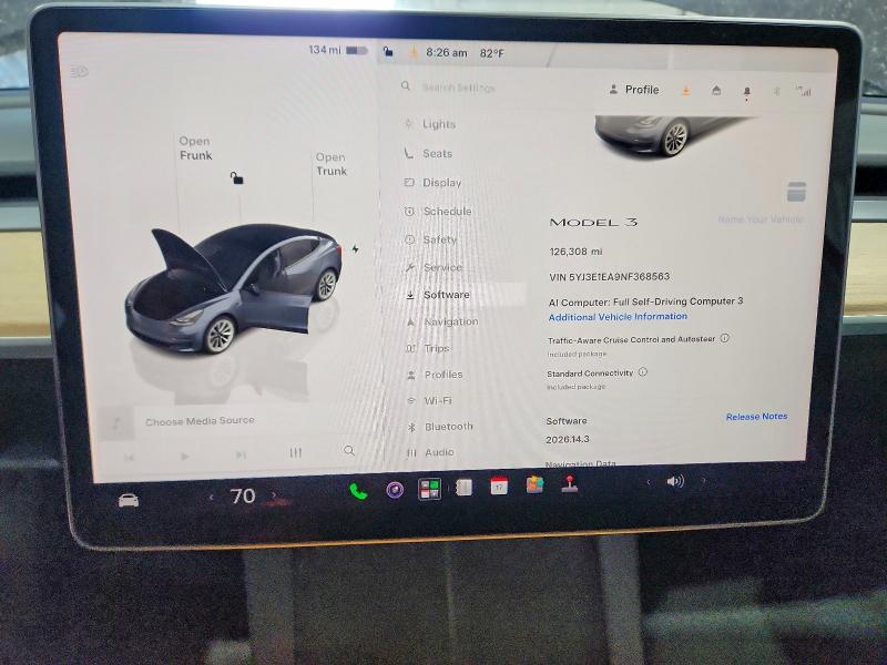 Aukcja sprzedaży 2022 Tesla Model 3, vin: 5YJ3E1EA9NF368563, numer aukcji: 57397076