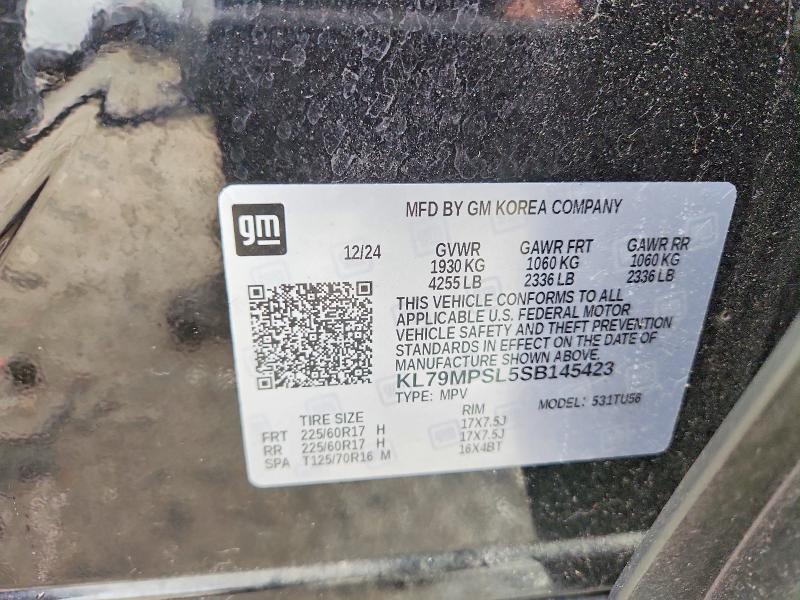 Продажа на аукционе авто 2025 Chevrolet Trailblazer, vin: KL79MPSL5SB145423, номер лота: 58487246