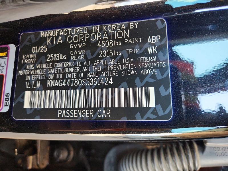 Продажа на аукционе авто 2025 Kia K5, vin: KNAG44J80S5361424, номер лота: 59105216