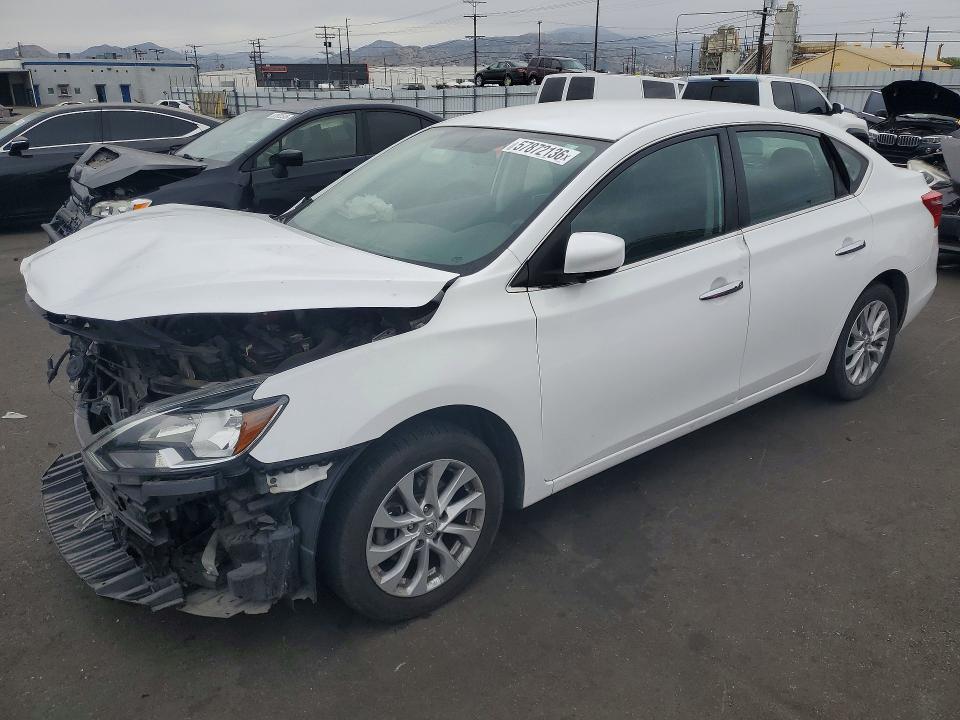 57872136 :رقم المزاد ، 3N1AB7AP9KY280242 vin ، 2019 Nissan Sentra مزاد بيع