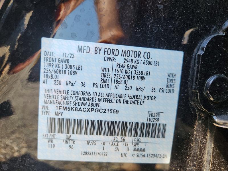 Продажа на аукционе авто 2023 Ford Explorer, vin: 1FM5K8ACXPGC21559, номер лота: 57427126