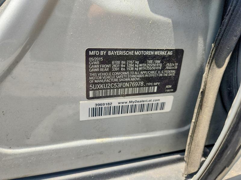 Продаж на аукціоні авто 2015 Bmw X6, vin: 5UXKU2C53F0N76978, номер лоту: 59127696