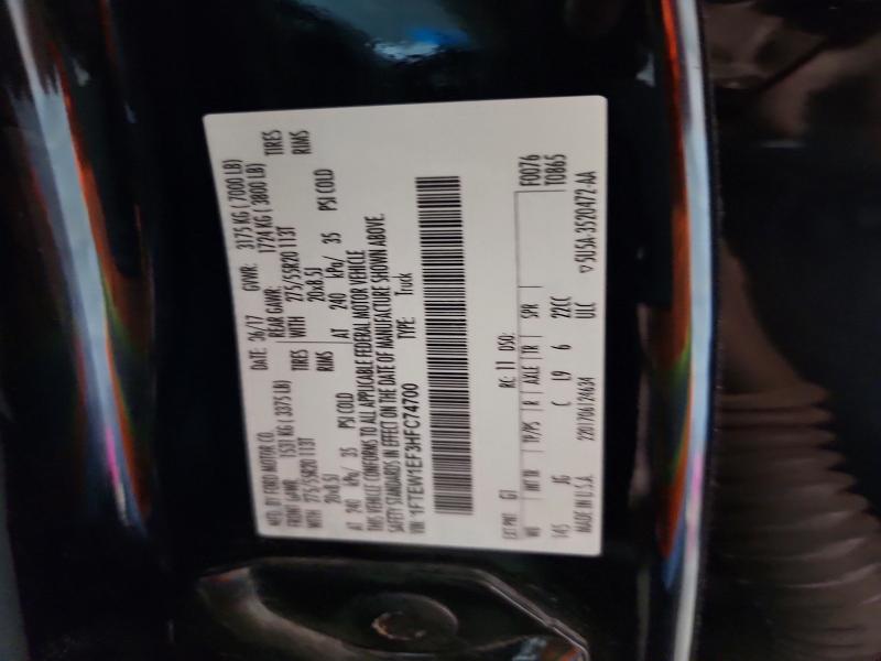 Aukcja sprzedaży 2017 Ford F150, vin: 1FTEW1EF3HFC74700, numer aukcji: 57271286