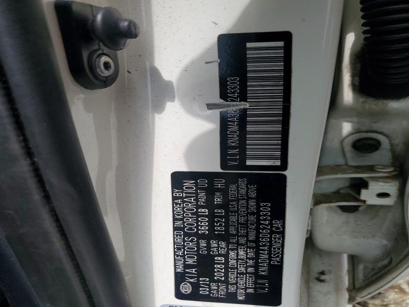 Продаж на аукціоні авто 2013 Kia Rio, vin: KNADM4A36D6243303, номер лоту: 58939736