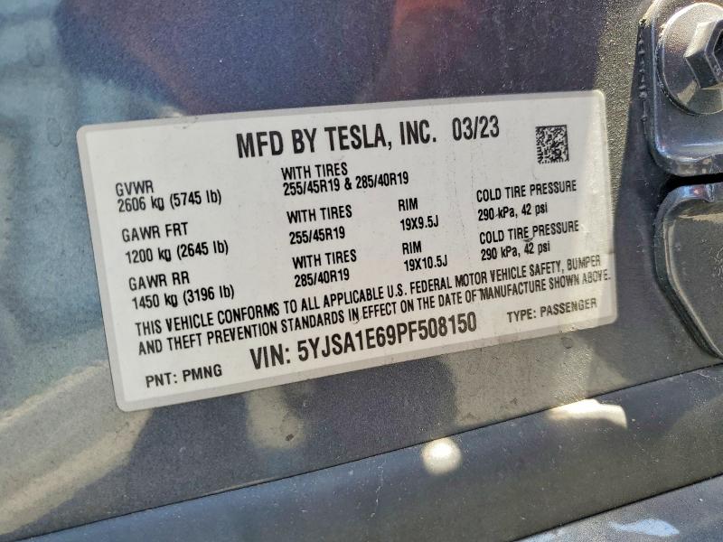 Aukcja sprzedaży 2023 Tesla Model S, vin: 5YJSA1E69PF508150, numer aukcji: 57050116