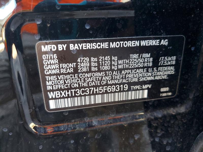 Aukcja sprzedaży 2017 Bmw X1, vin: WBXHT3C37H5F69319, numer aukcji: 57272386