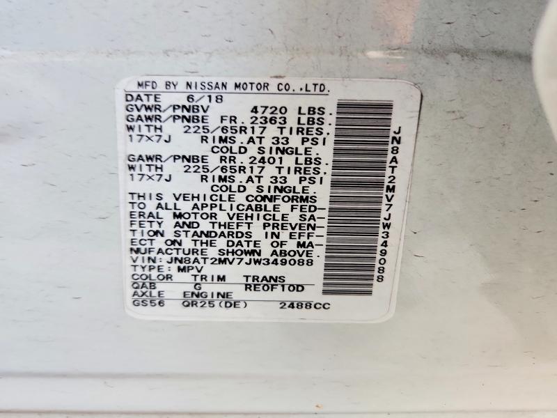 Продаж на аукціоні авто 2018 Nissan Rogue, vin: JN8AT2MV7JW349088, номер лоту: 56113356