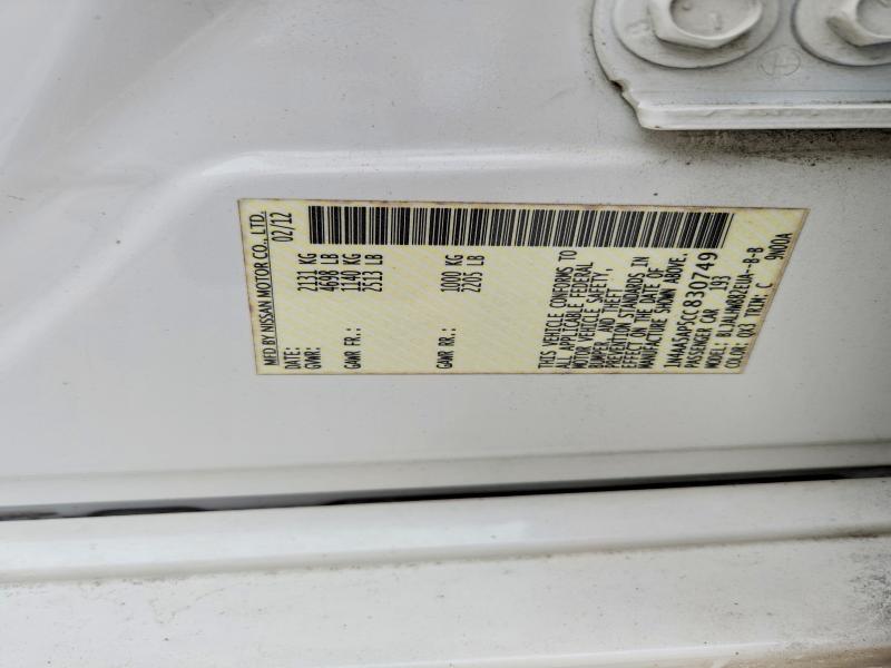 Продаж на аукціоні авто 2012 Nissan Maxima, vin: 1N4AA5AP5CC830749, номер лоту: 56313896