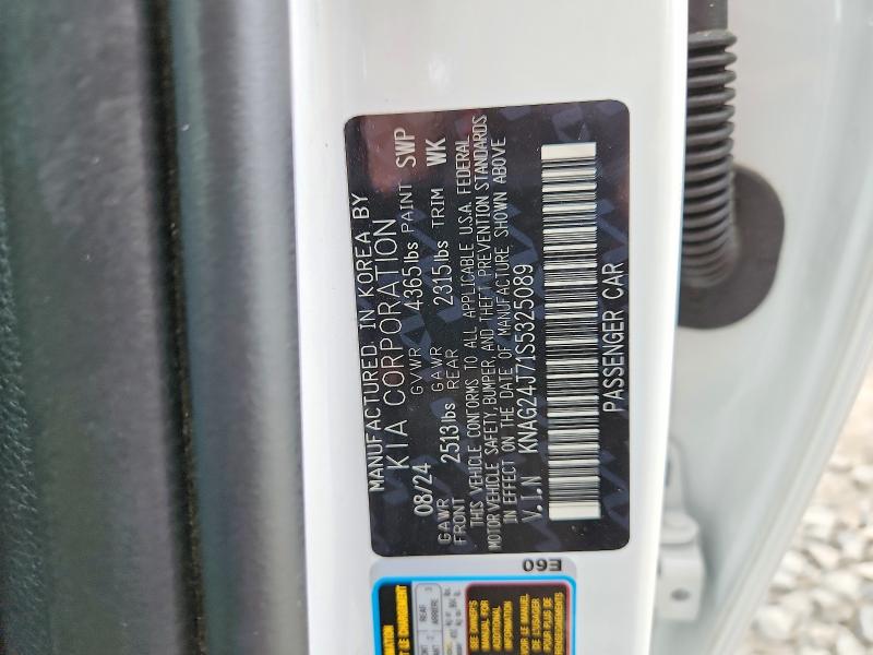 Продаж на аукціоні авто 2025 Kia K5, vin: KNAG24J71S5325089, номер лоту: 56187576