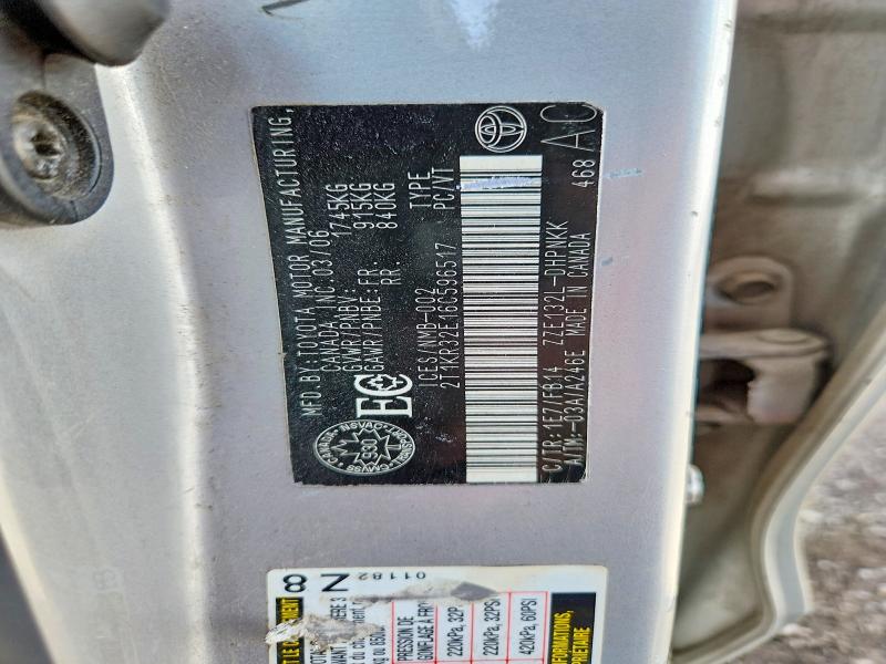 Продаж на аукціоні авто 2006 Toyota Corolla Matrix, vin: 2T1KR32E16C596517, номер лоту: 56621546