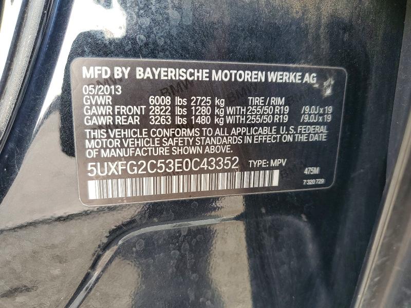 Aukcja sprzedaży 2014 Bmw X6, vin: 5UXFG2C53E0C43352, numer aukcji: 57037096