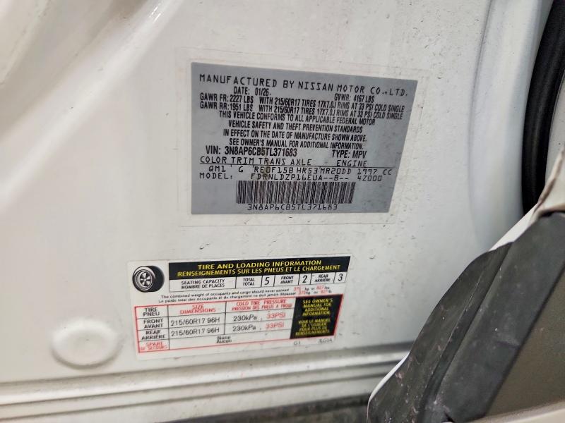 Aukcja sprzedaży 2026 Nissan Kicks, vin: 3N8AP6CB5TL371683, numer aukcji: 58798306