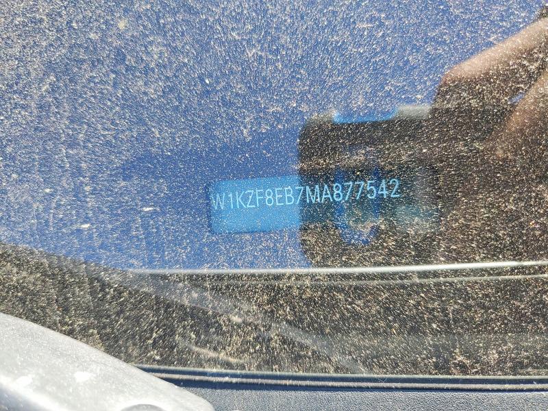 55875496 :رقم المزاد ، W1KZF8EB7MA877542 vin ، 2021 Mercedes-benz E مزاد بيع