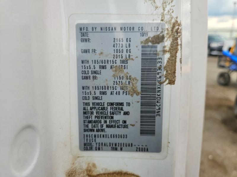 2020 Nissan Nv200 მანქანა იყიდება აუქციონზე, vin: 3N6CM0KNXLK693633, აუქციონის ნომერი: 59135056