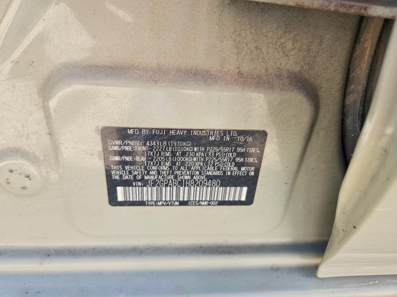 Продаж на аукціоні авто 2017 Subaru Crosstrek, vin: JF2GPABC1H8209480, номер лоту: 57786066