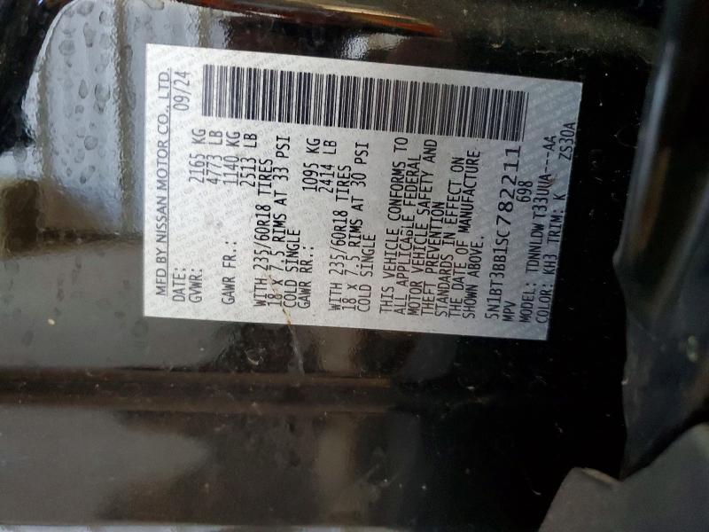 56043936 :رقم المزاد ، 5N1BT3BB1SC782211 vin ، 2025 Nissan Rogue مزاد بيع