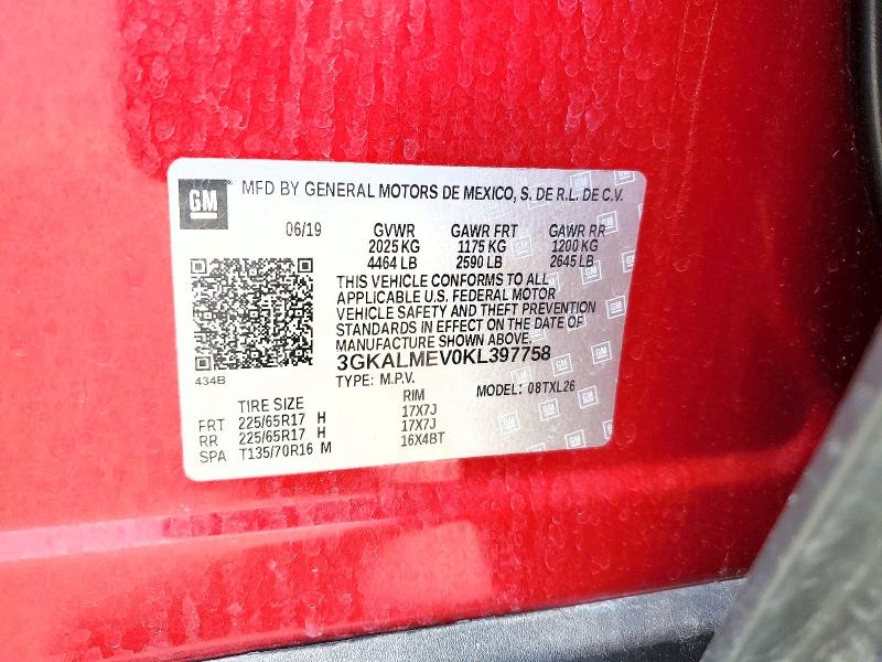 Продажа на аукционе авто 2019 Gmc Terrain, vin: 3GKALMEV0KL397758, номер лота: 58328366