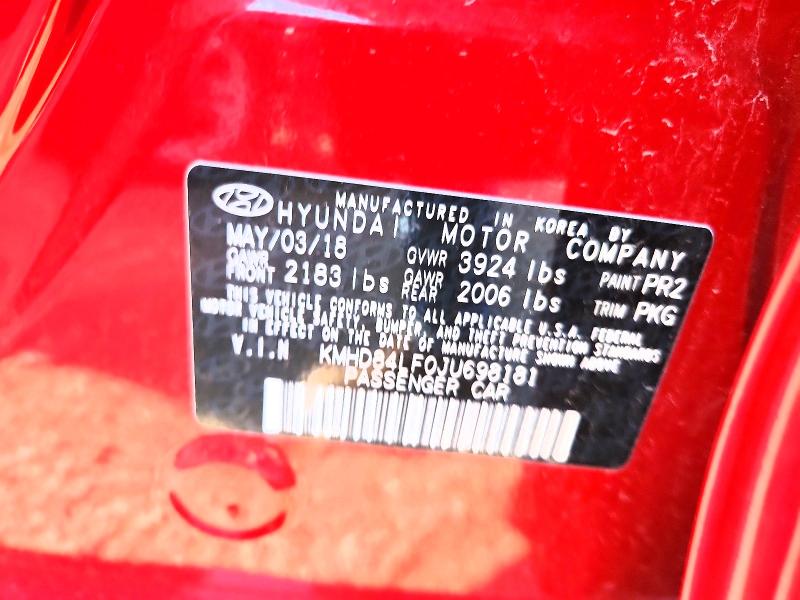 Aukcja sprzedaży 2018 Hyundai Elantra, vin: KMHD84LF0JU698181, numer aukcji: 56584906