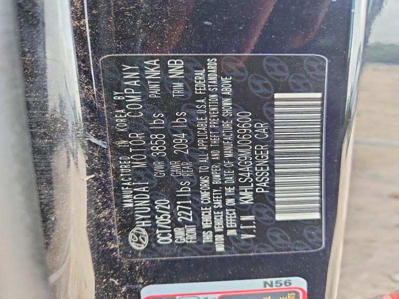 Продаж на аукціоні авто 2021 Hyundai Elantra, vin: KMHLS4AG9MU069600, номер лоту: 56364386