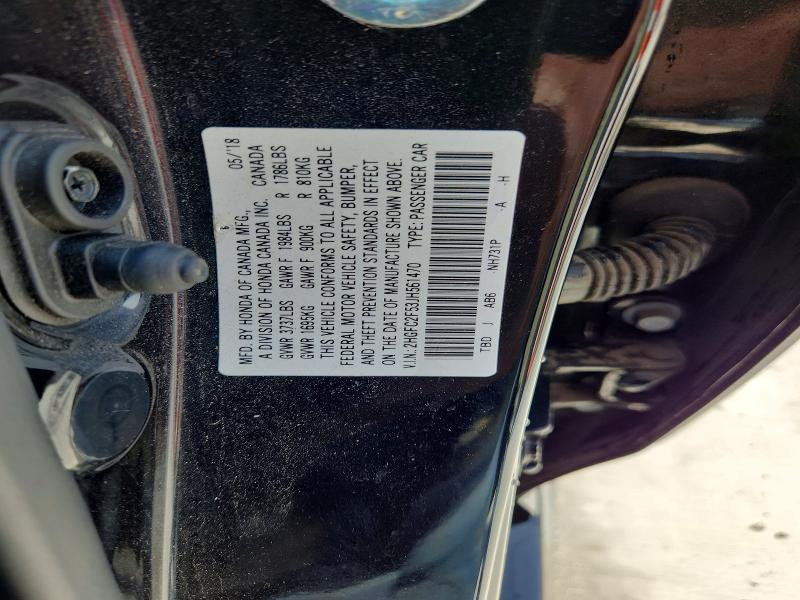 Aukcja sprzedaży 2018 Honda Civic, vin: 2HGFC2F53JH561470, numer aukcji: 58954466