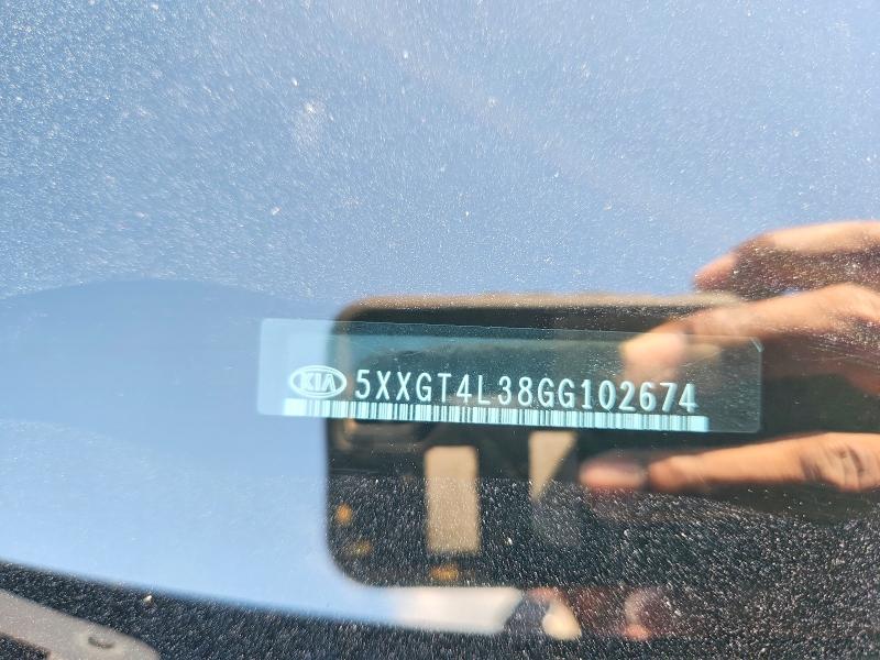 58706666 :رقم المزاد ، 5XXGT4L38GG102674 vin ، 2016 Kia Optima مزاد بيع
