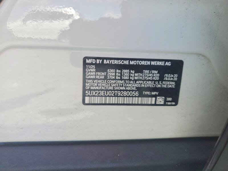 Продаж на аукціоні авто 2026 Bmw X5, vin: 5UX23EU02T9280056, номер лоту: 57252046