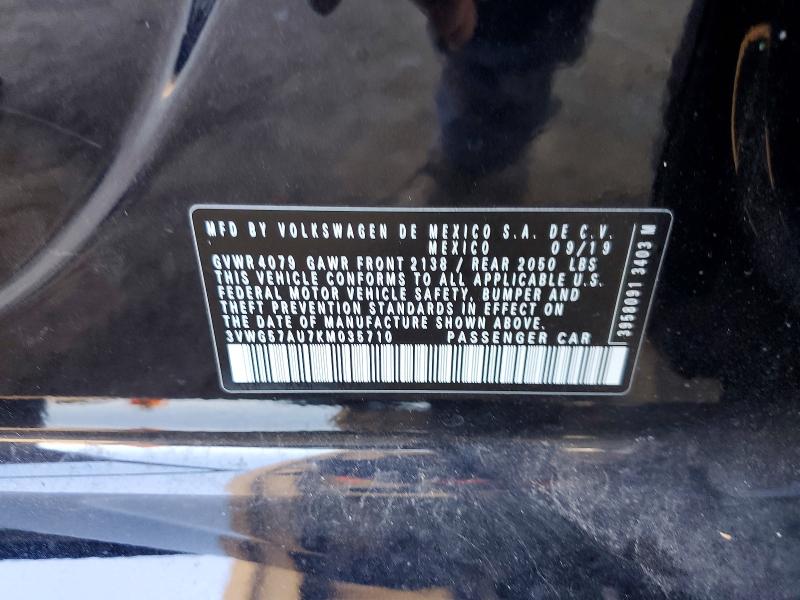 Продажа на аукционе авто 2019 Volkswagen Golf, vin: 3VWG57AU7KM035710, номер лота: 57934556