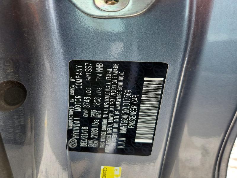 Aukcja sprzedaży 2019 Hyundai Veloster, vin: KMHTG6AF3KU017669, numer aukcji: 57619396
