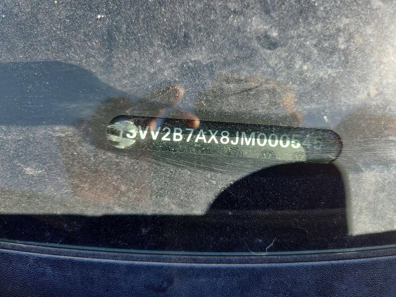 2018 Volkswagen Tiguan მანქანა იყიდება აუქციონზე, vin: 3VV2B7AX8JM000545, აუქციონის ნომერი: 55720036