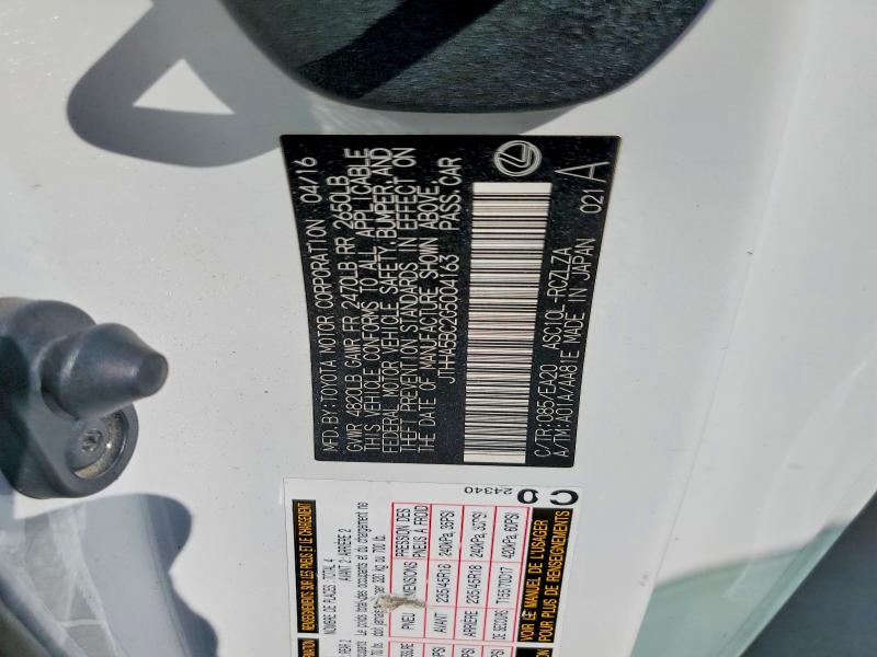 Продажа на аукционе авто 2016 Lexus Rc, vin: JTHHA5BC2G5004163, номер лота: 58531346