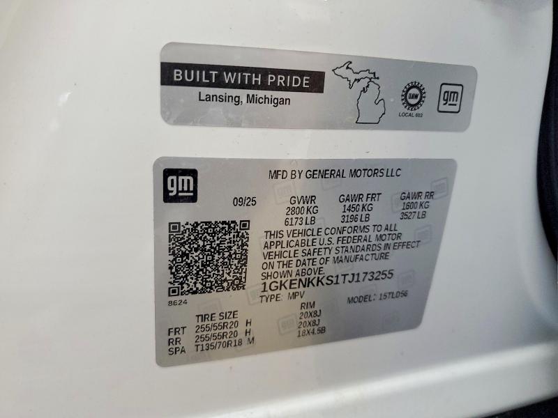 Продажа на аукционе авто 2026 Gmc Acadia, vin: 1GKENKKS1TJ173255, номер лота: 58869376