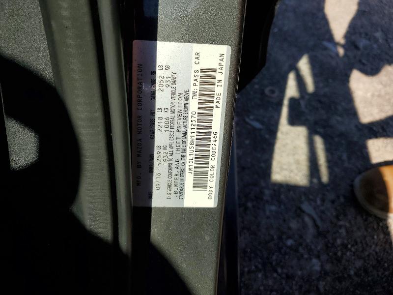 57353676 :رقم المزاد ، JM1GL1U58H1112570 vin ، 2017 Mazda 6 مزاد بيع