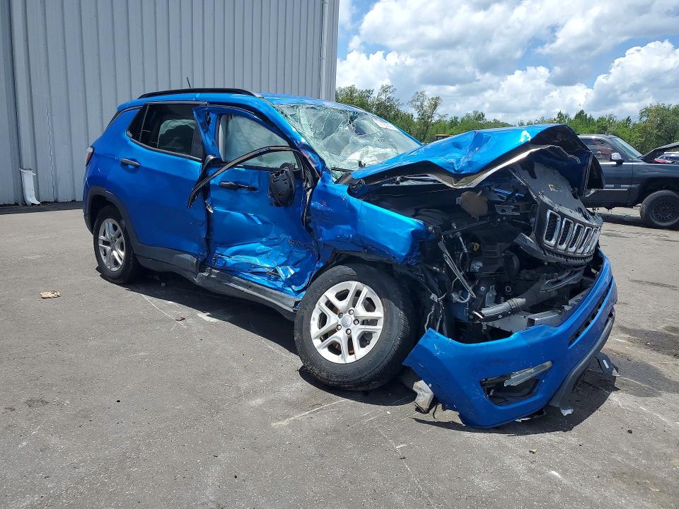 Продаж на аукціоні авто 2020 Jeep Compass, vin: 3C4NJCAB0LT122837, номер лоту: 57726836
