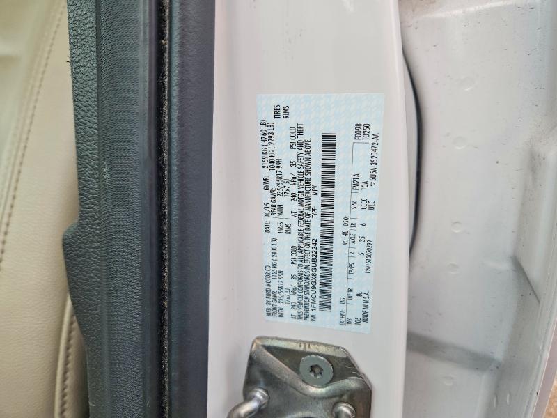 2016 Ford Escape მანქანა იყიდება აუქციონზე, vin: 1FMCU9GX8GUB22242, აუქციონის ნომერი: 56327136
