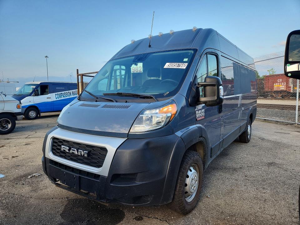 Продаж на аукціоні авто 2021 Ram Promaster 3500, vin: 3C6MRVJG4ME536034, номер лоту: 56959766