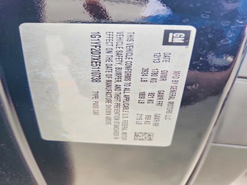 Aukcja sprzedaży 2014 Chevrolet Corvette, vin: 1G1YF2D7XE5110738, numer aukcji: 58148596