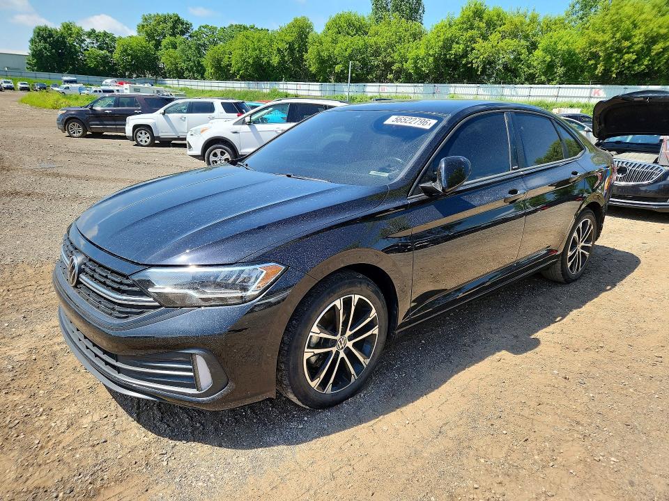56522796 :رقم المزاد ، 3VWBM7BU4PM009374 vin ، 2023 Volkswagen Jetta مزاد بيع