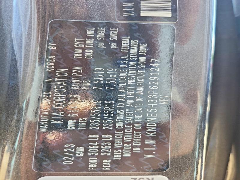Aukcja sprzedaży 2023 Kia Carnival, vin: KNDNE5H33P6291247, numer aukcji: 59251096