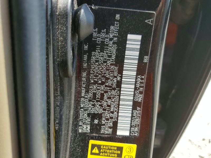 2011 Toyota Highlander მანქანა იყიდება აუქციონზე, vin: 5TDDK3EH7BS091571, აუქციონის ნომერი: 59245086