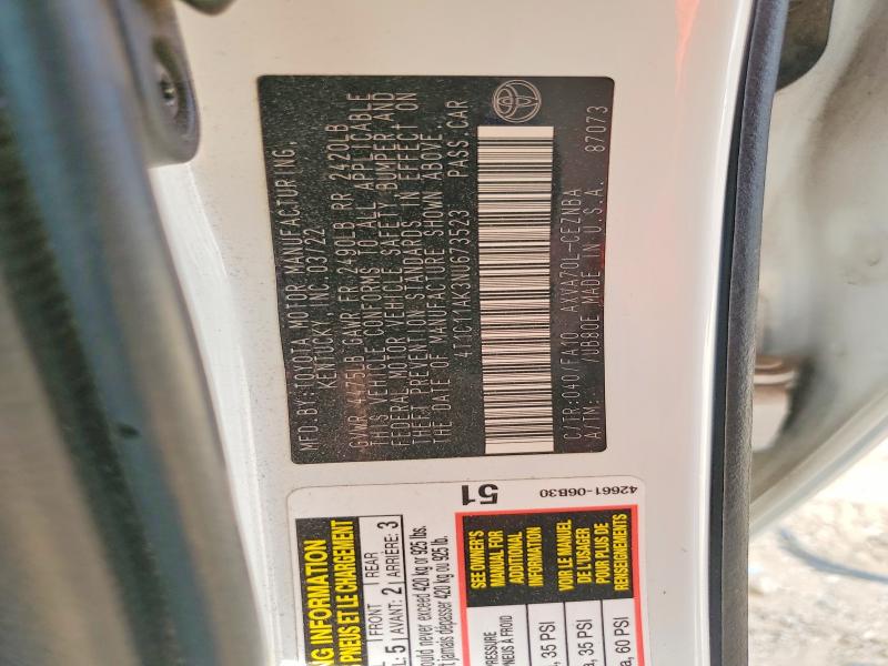 Aukcja sprzedaży 2022 Toyota Camry, vin: 4T1C11AK3NU673523, numer aukcji: 59160366